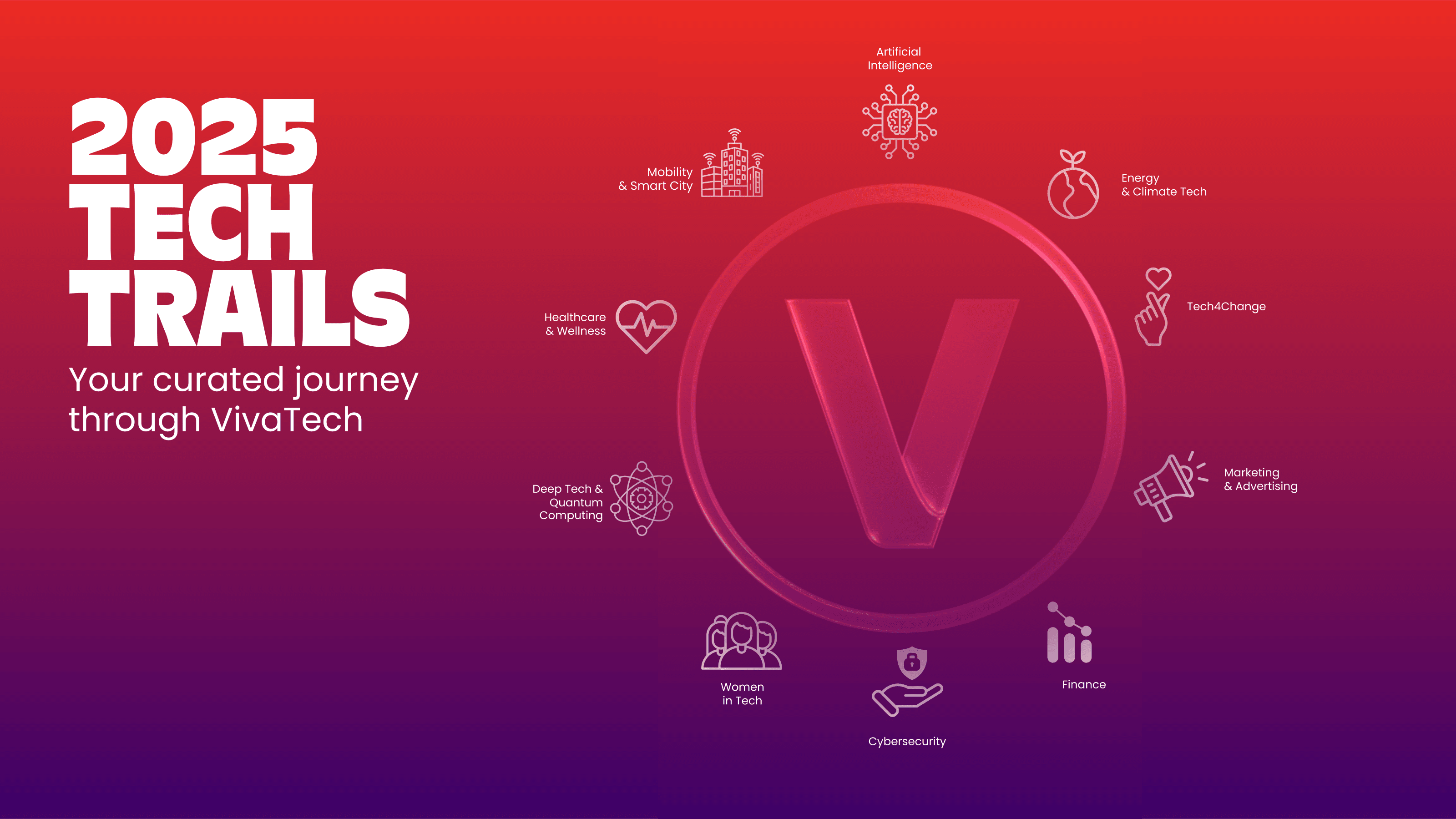 vivatech logo with text: 2025 tech trails