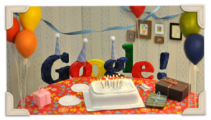 Google 13th birthday Doodle