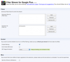 Stream Filter Options by Keyword