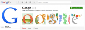 Google brand verified Google+ page