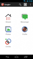 Google+ android app with search