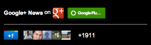 Google+ badge 400px dark theme