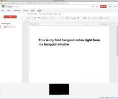 Create and share document right from hangouts