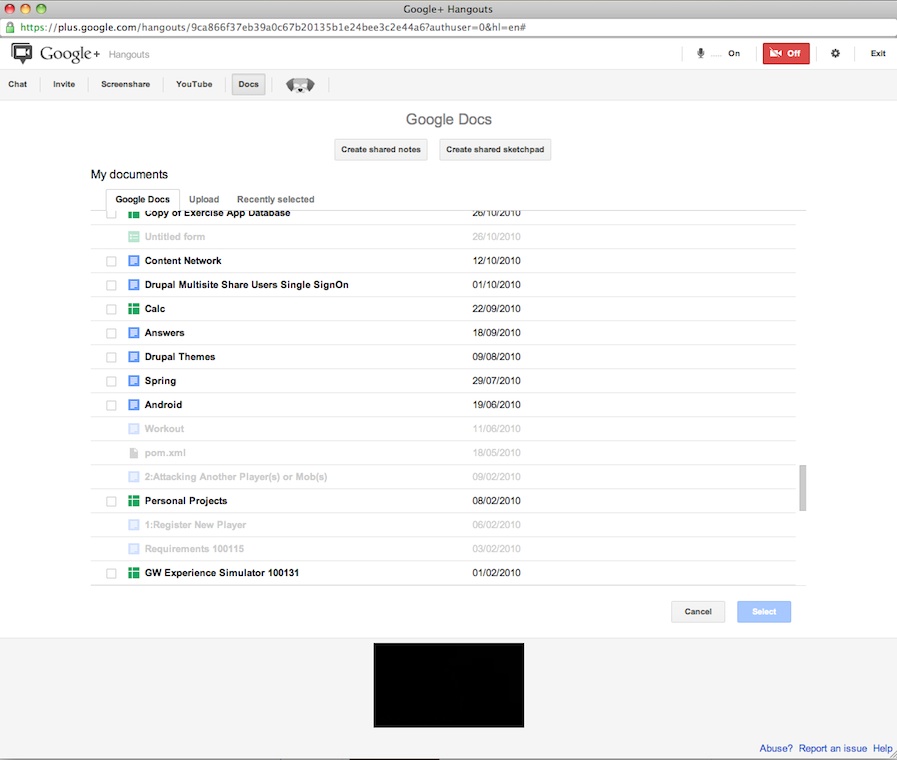 Google Docs Now Available Inside Google+ Hangouts : Create, Upload, Collaborate or Share Documents Right From Hangouts