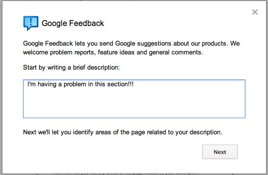 All New Google+ Feedback (Aka Google Feedback) With Wizard and Screenshot Preview Released!