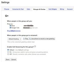 Google voice editing circles setting