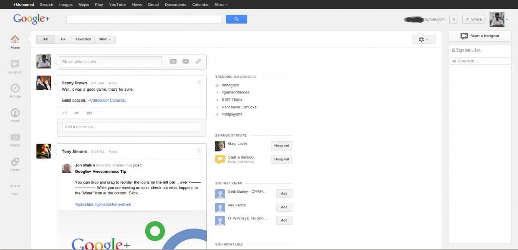 Google+ Whitespace : Is It Really a Big Deal?