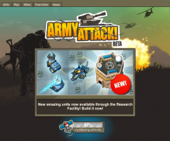 army attack game on social games