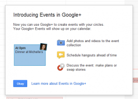 Scheduling hangouts one of the feature in google+ events