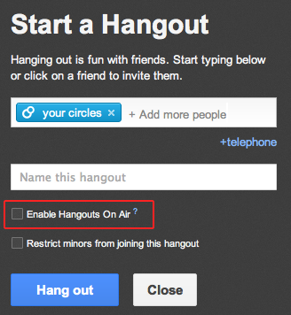 HOA is rolled out to all google+ users in 220+ countries