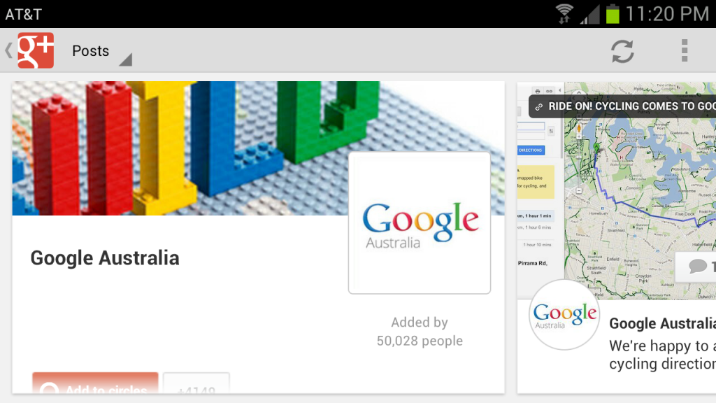 Android Google+ App Now Supports Landscape Mode