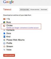 Google+ account transfer to another google+ profile