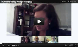 Hurricane Sandy Hangout Video