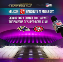 Super Bowl XLVII google+ hangout