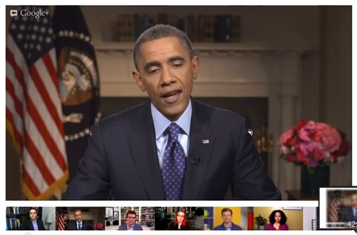 President Obama State of the Union Fireside Google+ Hangout Recorded Video