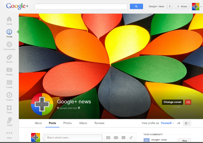 Google+ cover photos