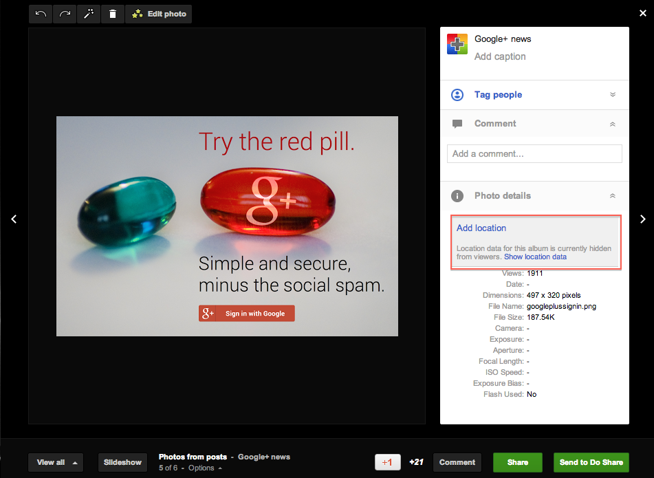 How to Geo Tag or Add Location to Your Google+ Photos or Albums?