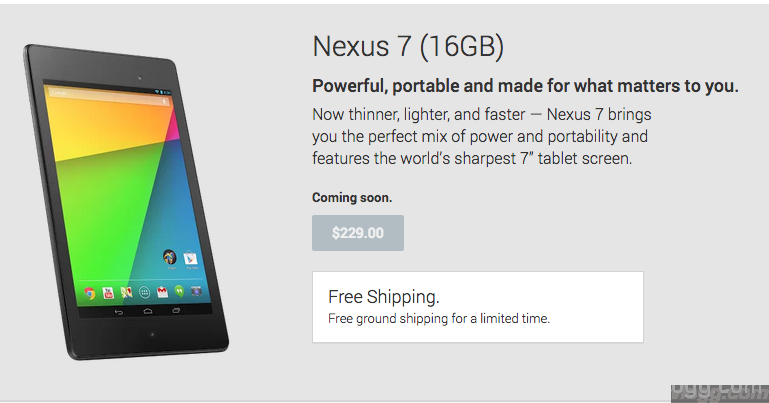 Google Nexus 7 FHT Android 4.3 Tablet on Play Store