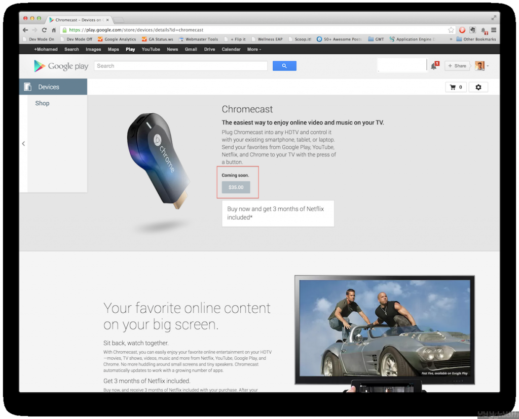 New Google Chromecast Device Sold Out in Couple of Hours!