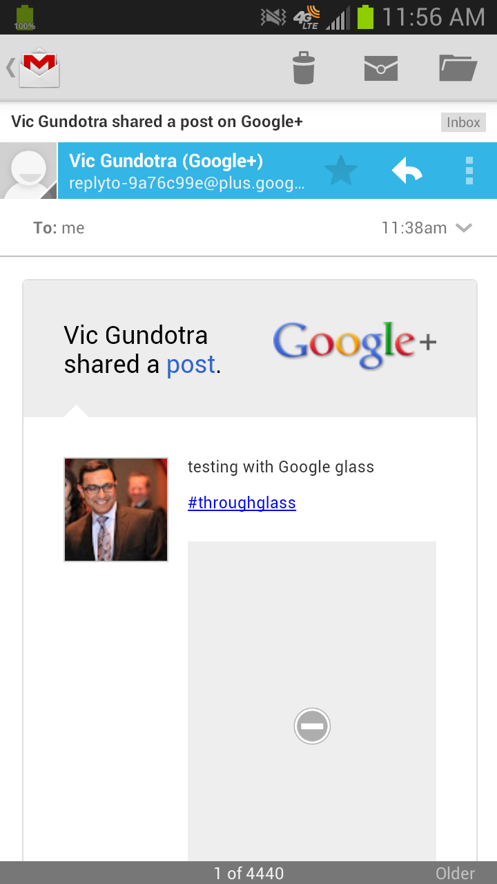 google+ glass app