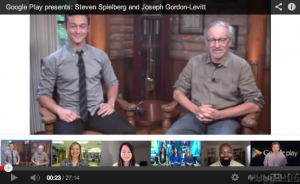 steven spielberg hangout video about lincoln movie trailer