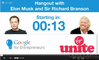 Elon Musk and Richard Branson Hangout Video