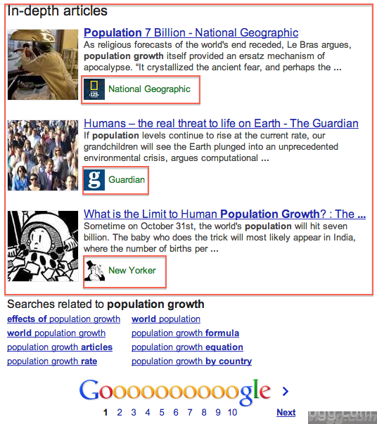 Google Releases in-Depth Articles in Search Results