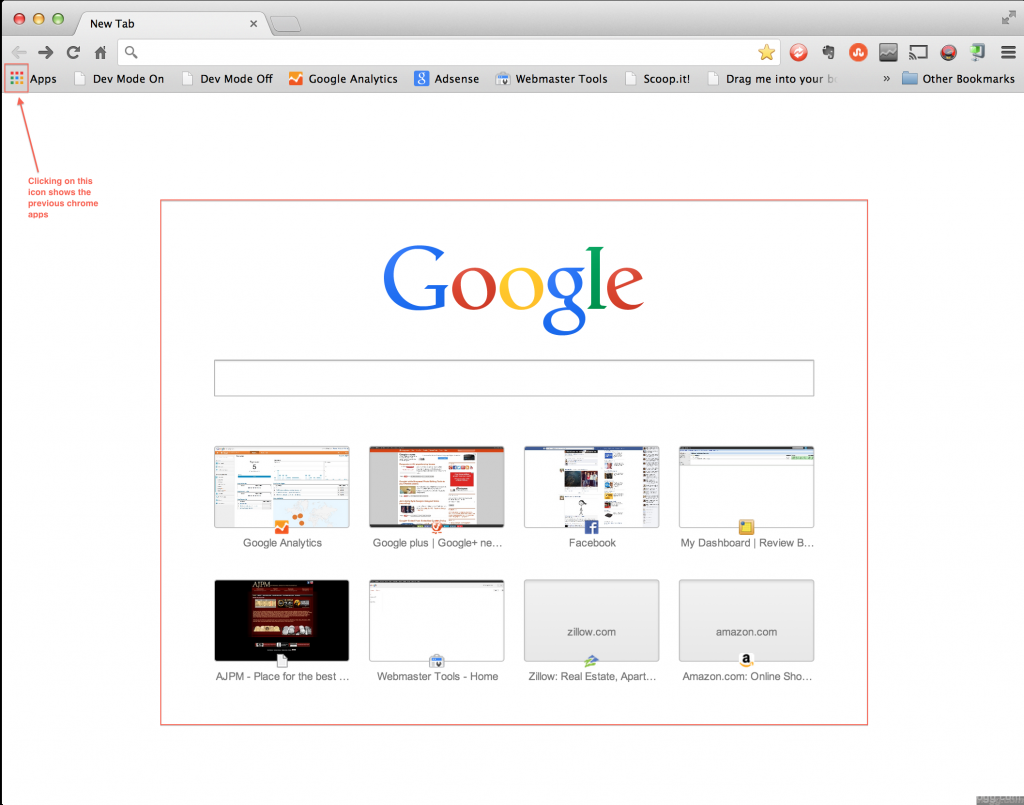 Google Chrome 29.0.1547.76 Update With Google Search in New Tab Released!