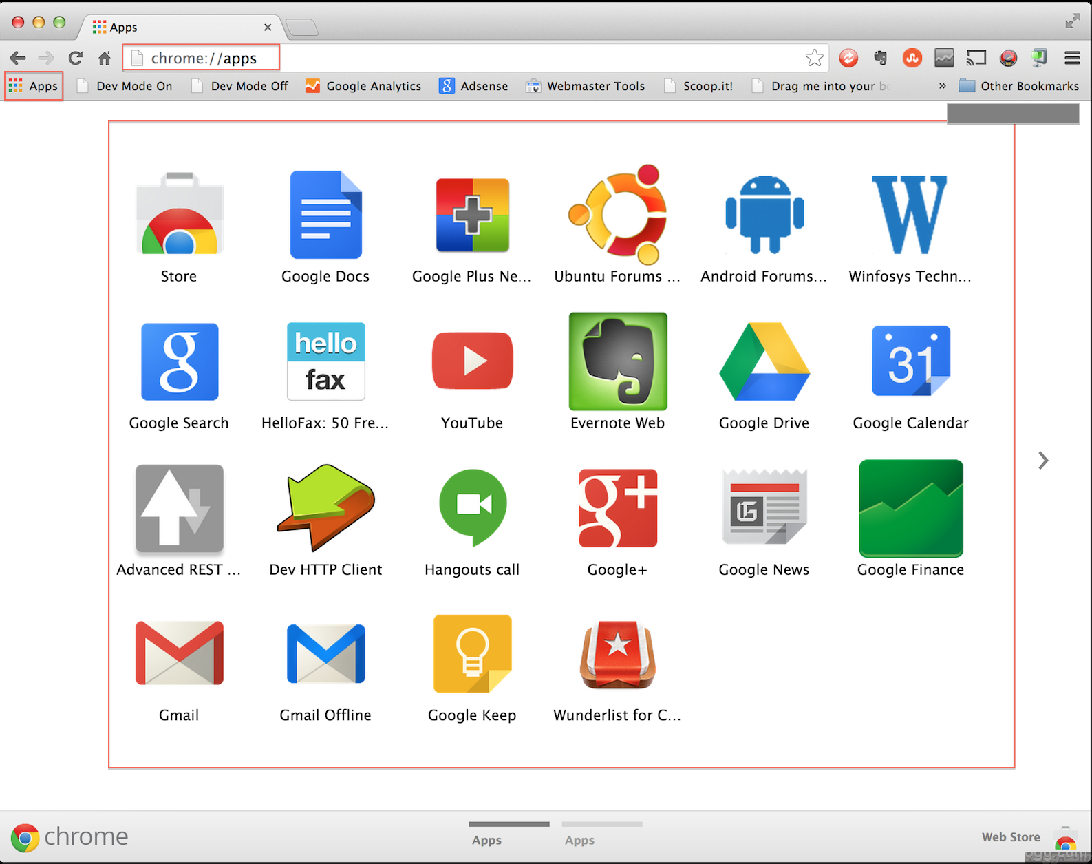 chrome google webstore category apps