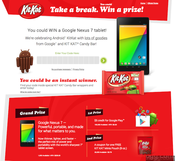 How to Play Android KitKat Contest?