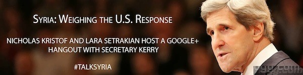 Ask Secretary John Kerry About Syria via Google+ Hangout