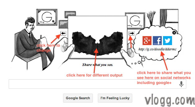 Google Doodle Today Features Rorschach’s Inkblot Test