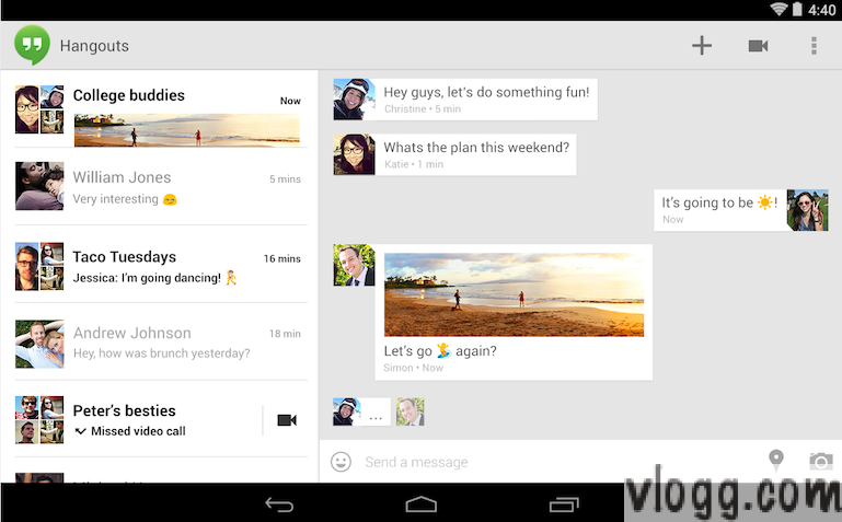 Hangouts Android App v2.0 With SMS MMS & Animated GIF’s Released