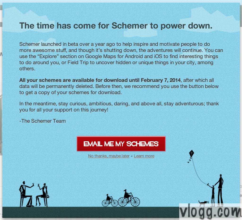 Google Schemer Beta to Shutdown in February 2014!