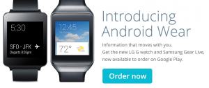 Android Wear Smart watches are now available on Google Play Store