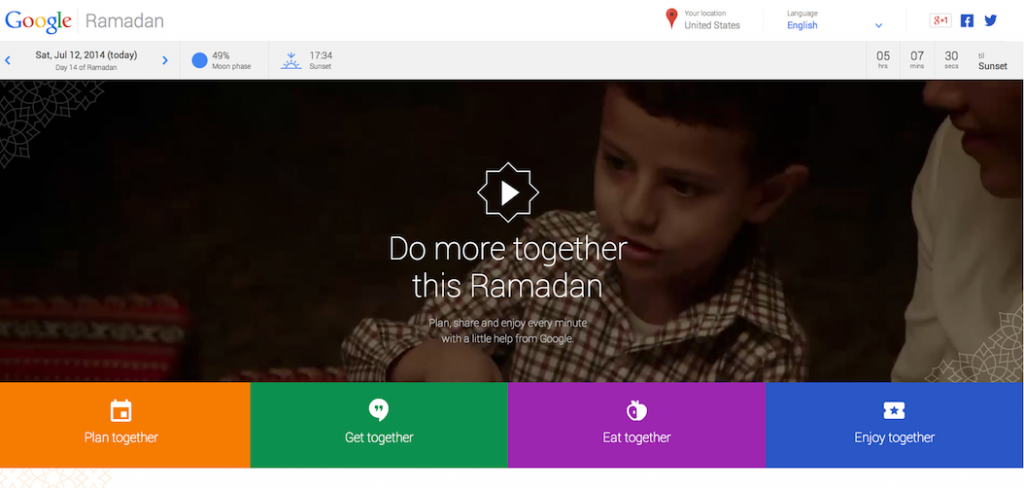 Google Ramadan: One Place to Plan, Share & Enjoy Ramadan