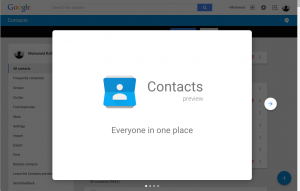 Google Contacts Preview