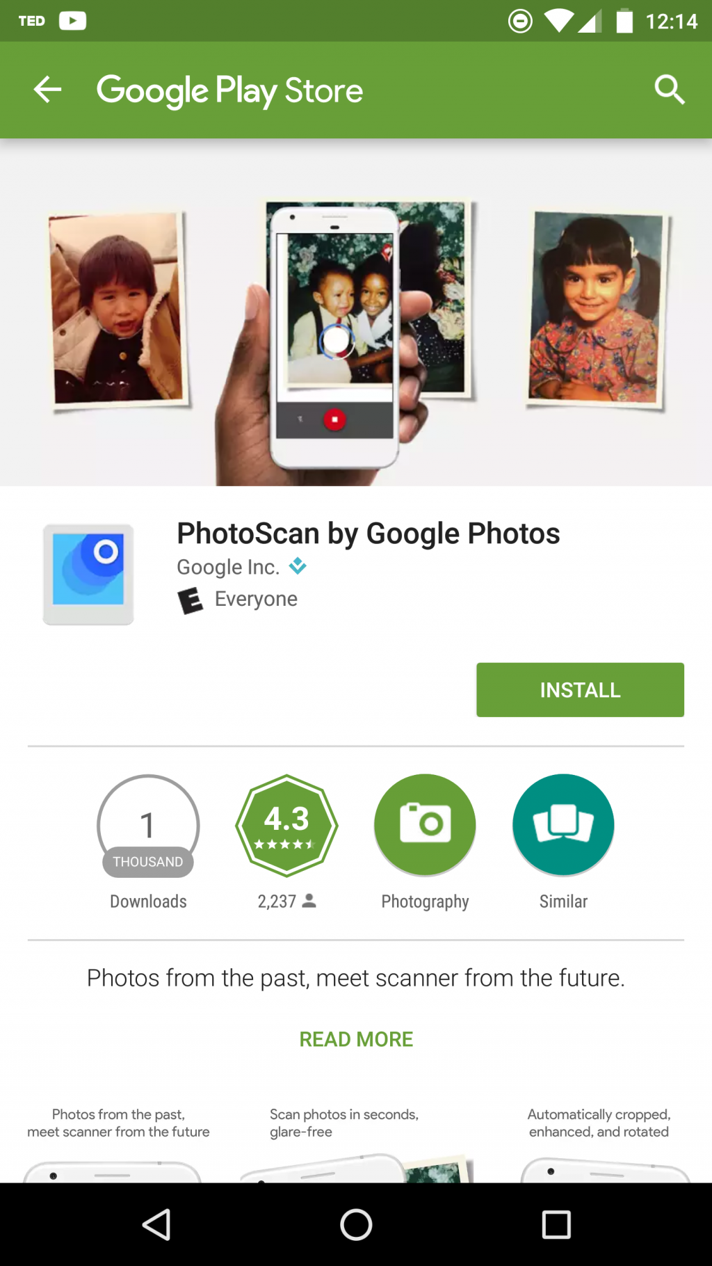 Google Launches PhotoScan Android App : Scanner From the Future