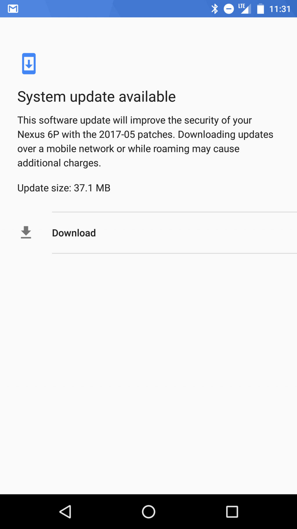 nexus 6p software updates