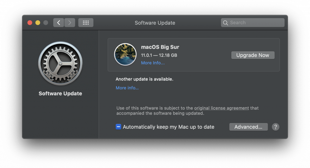 macOS Big Sur 11.0.1 upgrade download
