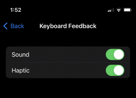 Keboard Feedback / Sound and/or Haptic