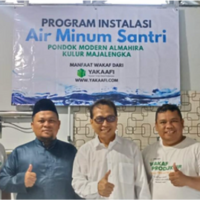 Yakaafi Kembali Salurkan Manfaat Wakaf Berupa Instalasi Air Minum Santri untuk 2 Pesantren di Majalengka dan Kuningan