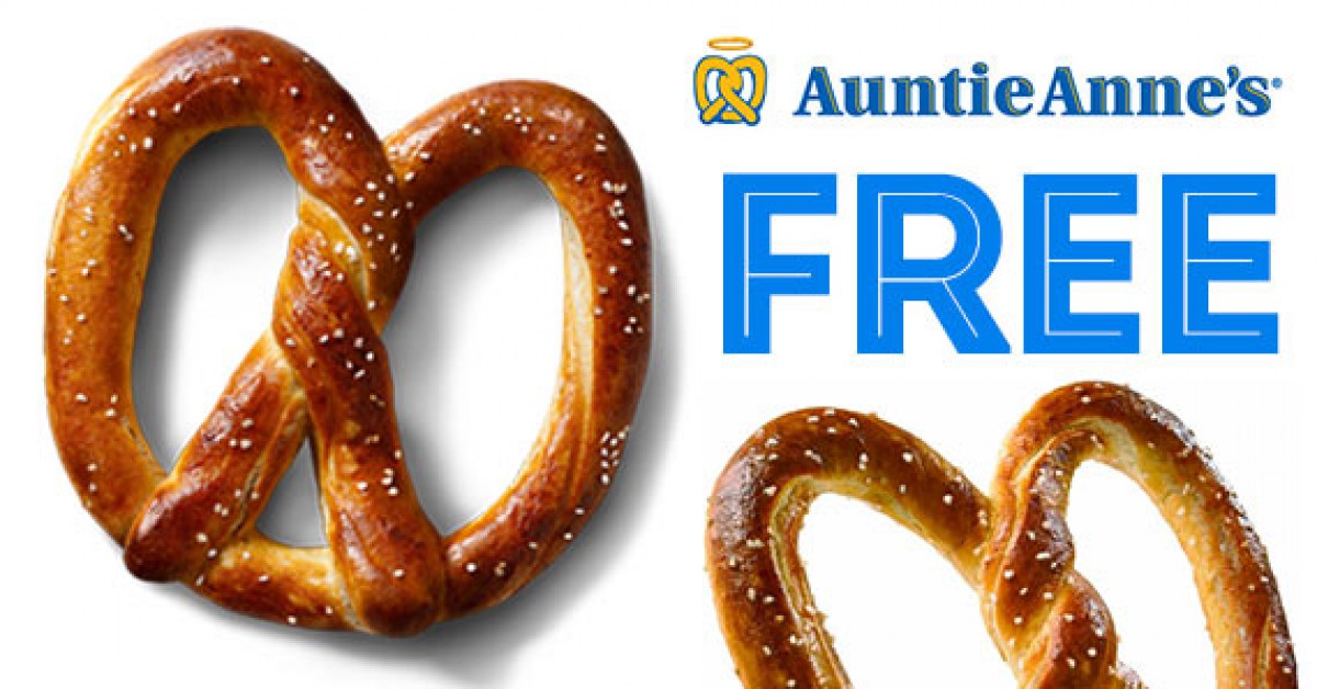 Free Pretzel From Auntie Anne's