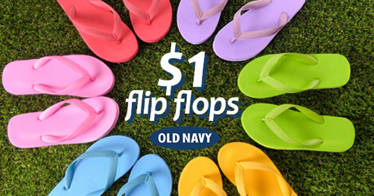 $1 Flip Flops at Old Navy Saturday June 25th!