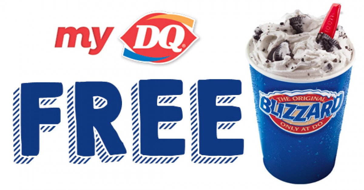 Free Small Blizzard From DQ