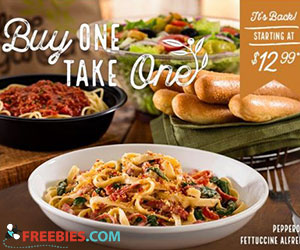 Buy One, Take One at Olive Garden