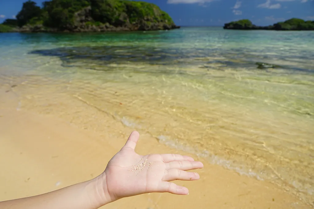 Hoshizuna Beach (literally Star Sand Beach)