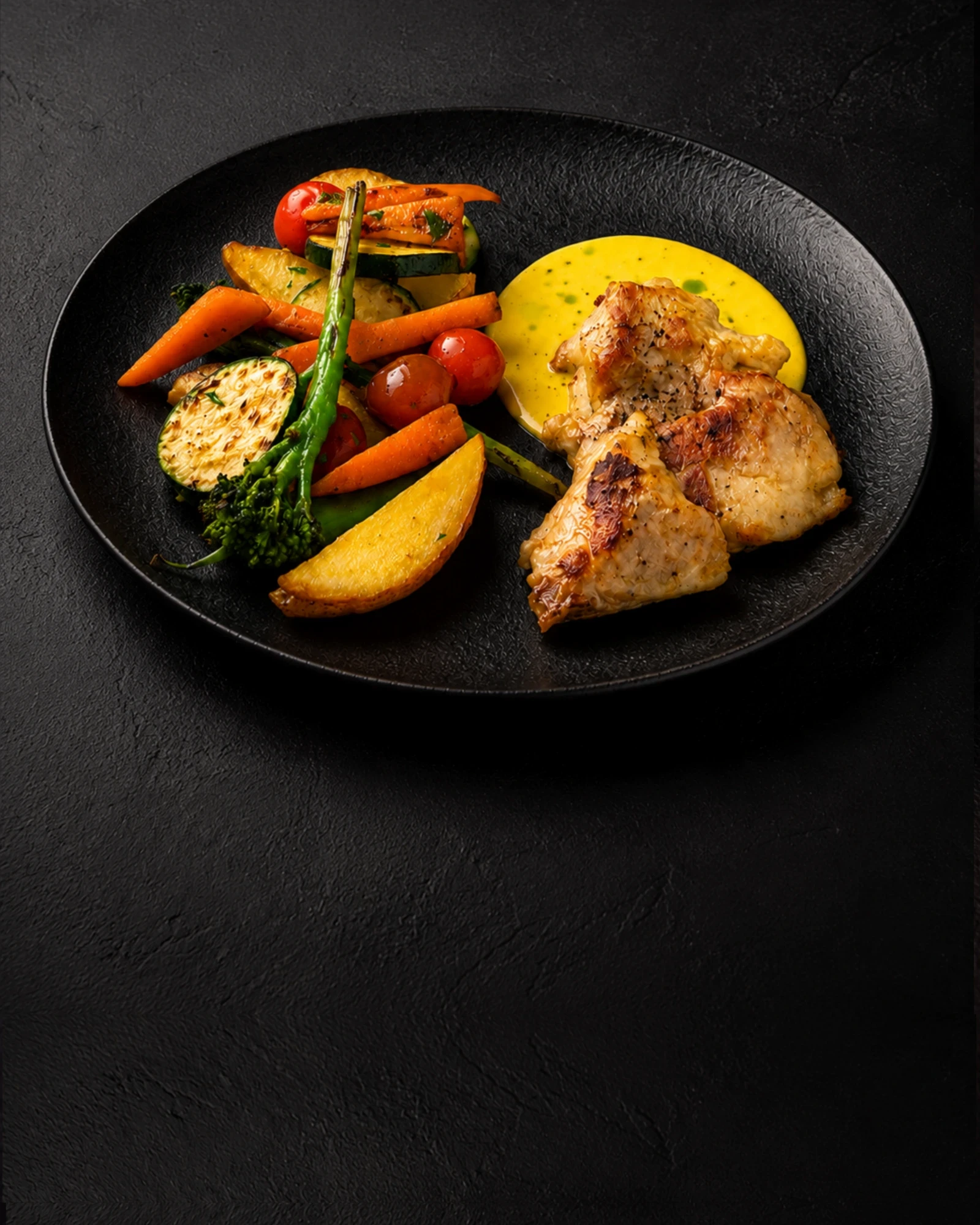 GOLDEN CHICKEN WITH VEGETABLES