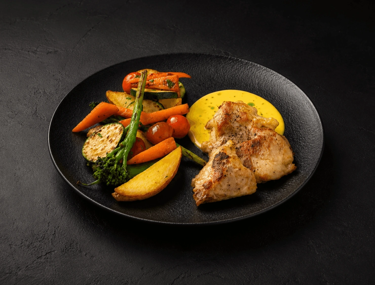 POULET DORÉ AUX PETITS LÉGUMES