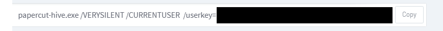 Screenshot of the System Key feild in the Intune add-on